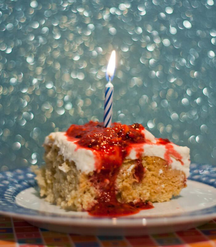 Tres Leches Birthday Cake!
