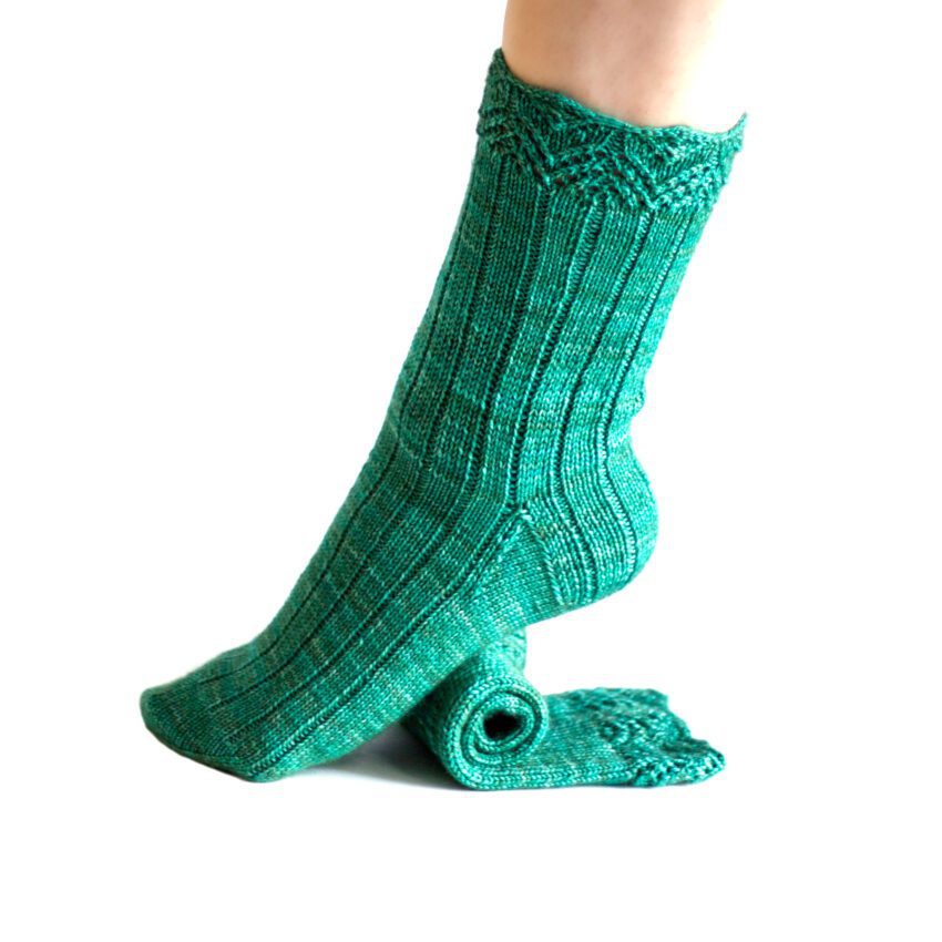 Aflight Lace Cuff Socks