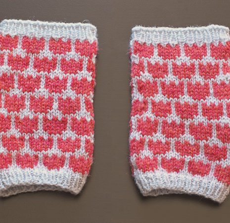 FO – Tulip Mitts Test Knit