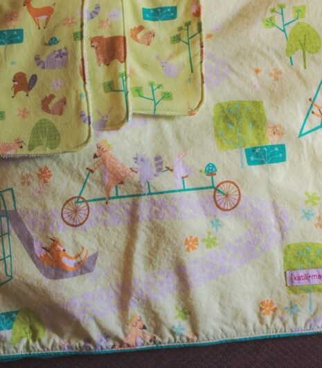 Woodlands Baby Blanket and Burp Cloths