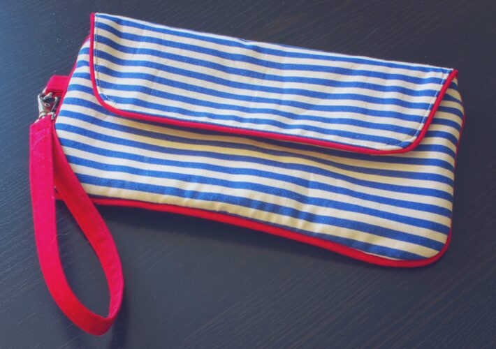 Nautical Envelope Clutch