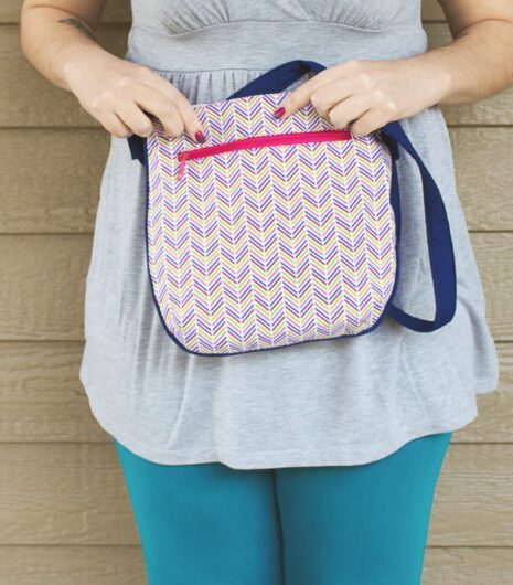 Blue and Pink Trail Tote