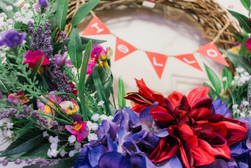 Hello Spring Wreath | katili*made | https://www.katilimade.com