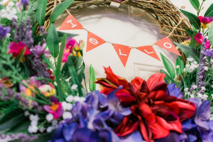 Hello Spring Wreath | katili*made | https://www.katilimade.com