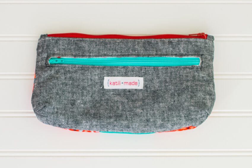Red and Teal Rainbow Clutch | katili*made | https://www.katilimade.com