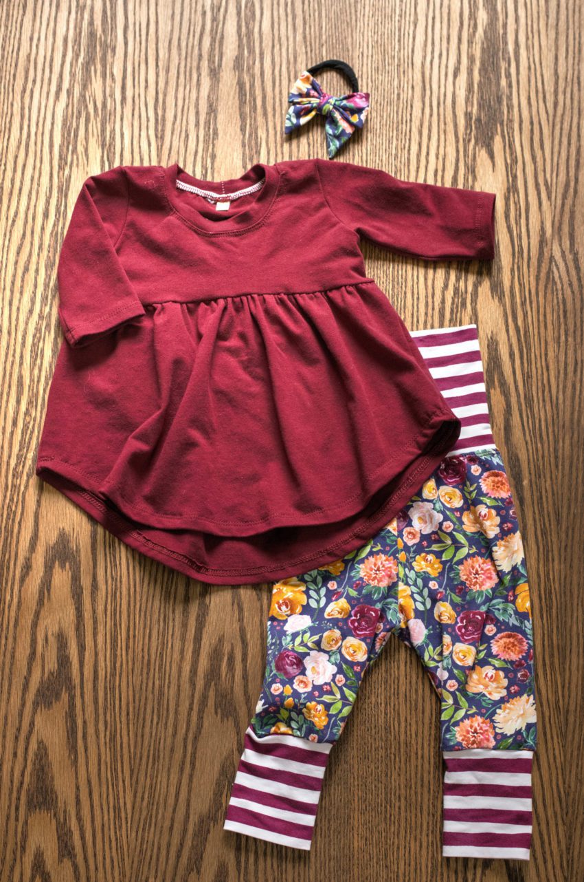 Maroon Floral Outfit | katili*made | katilimade.com