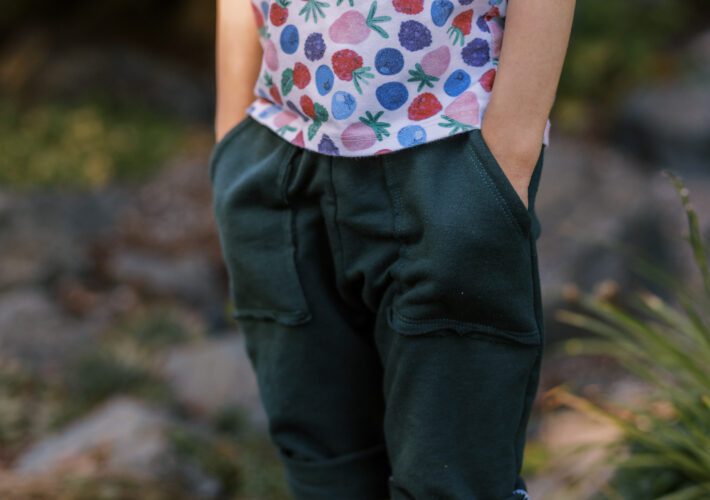 Wildberry & Hunter Green Outfit