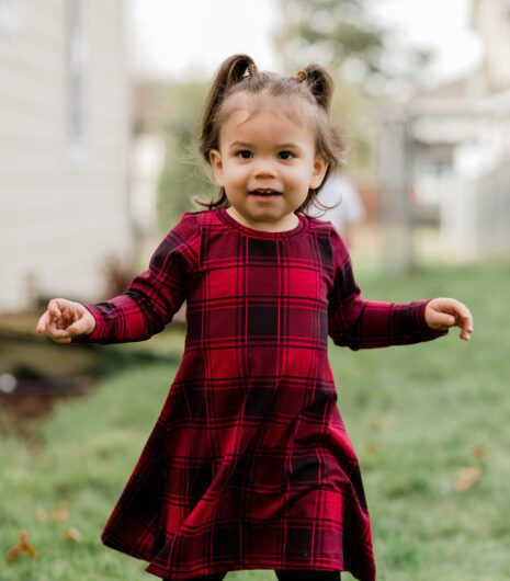 Red Plaid Christmas Dress