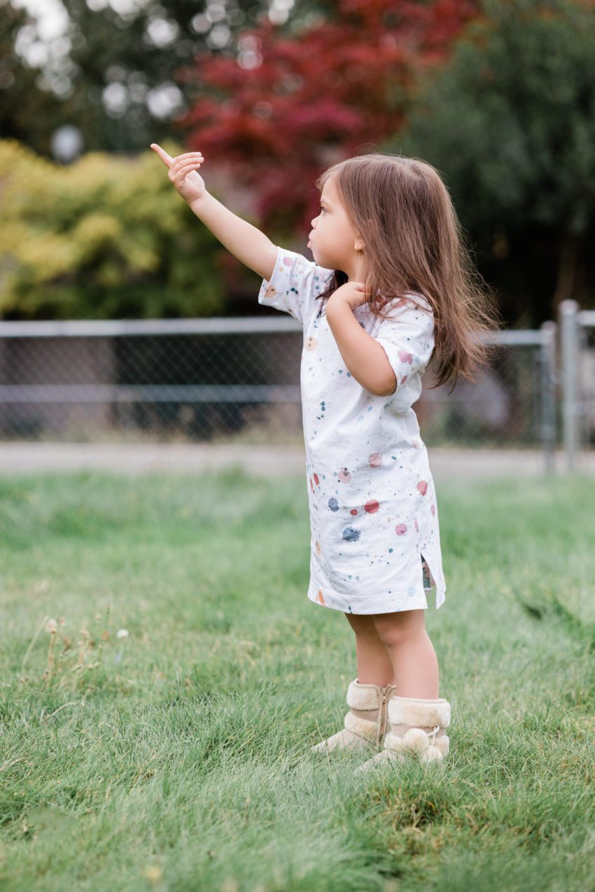 Splattered Teeshirt Dress