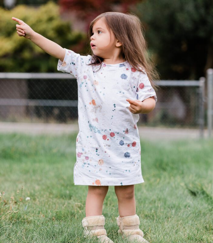Splattered Teeshirt Dress