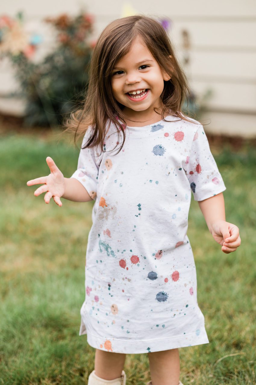 Splattered Teeshirt Dress