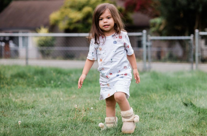 Splattered Teeshirt Dress