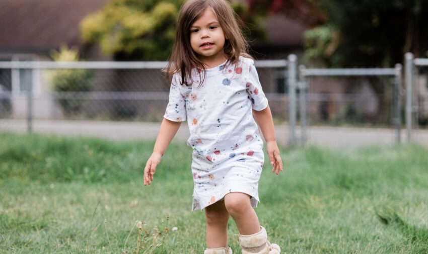 Splattered Teeshirt Dress