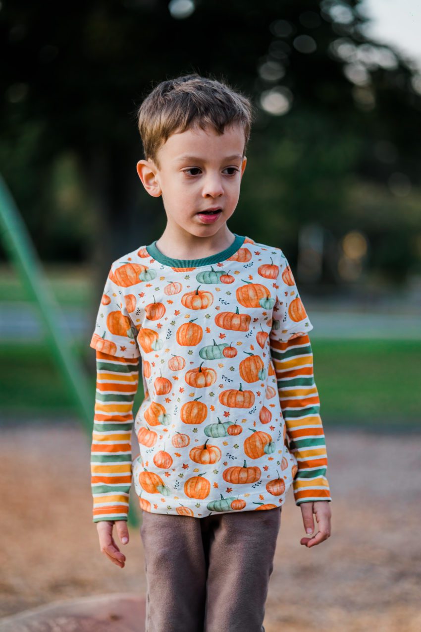 Pumpkins and Stripes