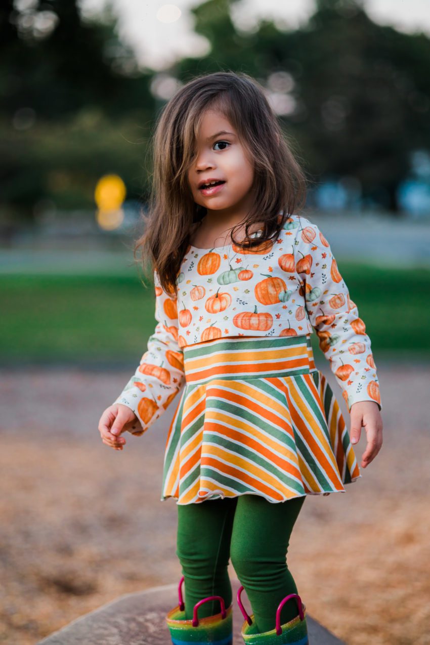 Pumpkins and Stripes